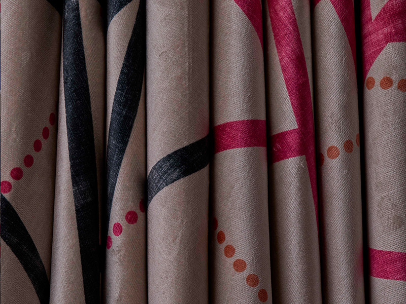 Harper's Bazaar Rhythm fabric drapes